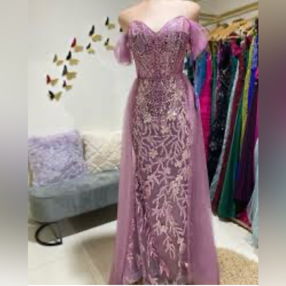 Pink Backless Embellished Maxi Dress